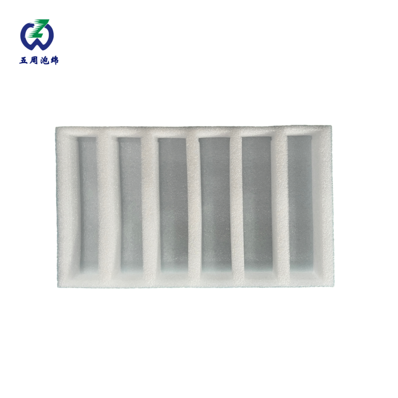 六槽長(zhǎng)條形珍珠棉托盤(pán)：精密長(zhǎng)件的批量高效防護(hù)方案
