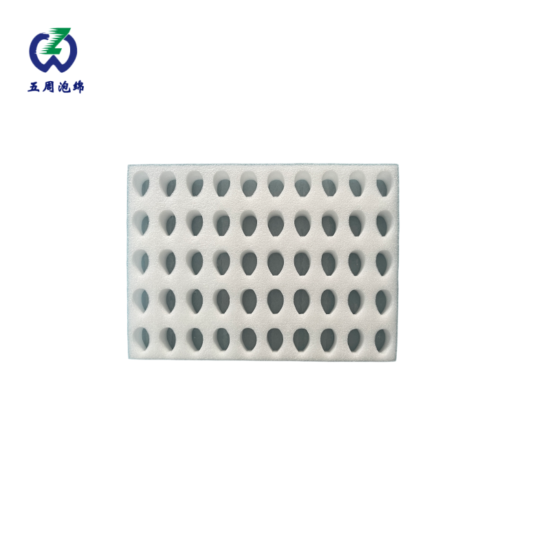 橢圓孔白色珍珠棉托盤：小型瓶罐的批量防碎防護方案