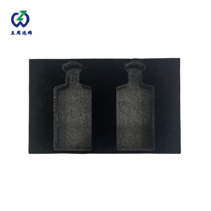 雙瓶位黑色植絨珍珠棉內(nèi)襯：酒類禮盒的高端防護(hù)與質(zhì)感升級(jí)