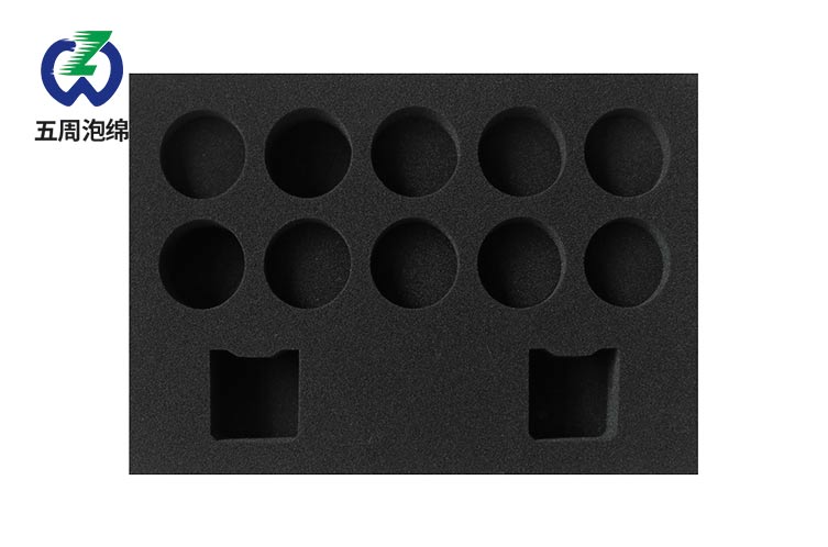 雙行圓孔 + 方槽海綿內(nèi)襯：標準化小件的批量防護收納方案